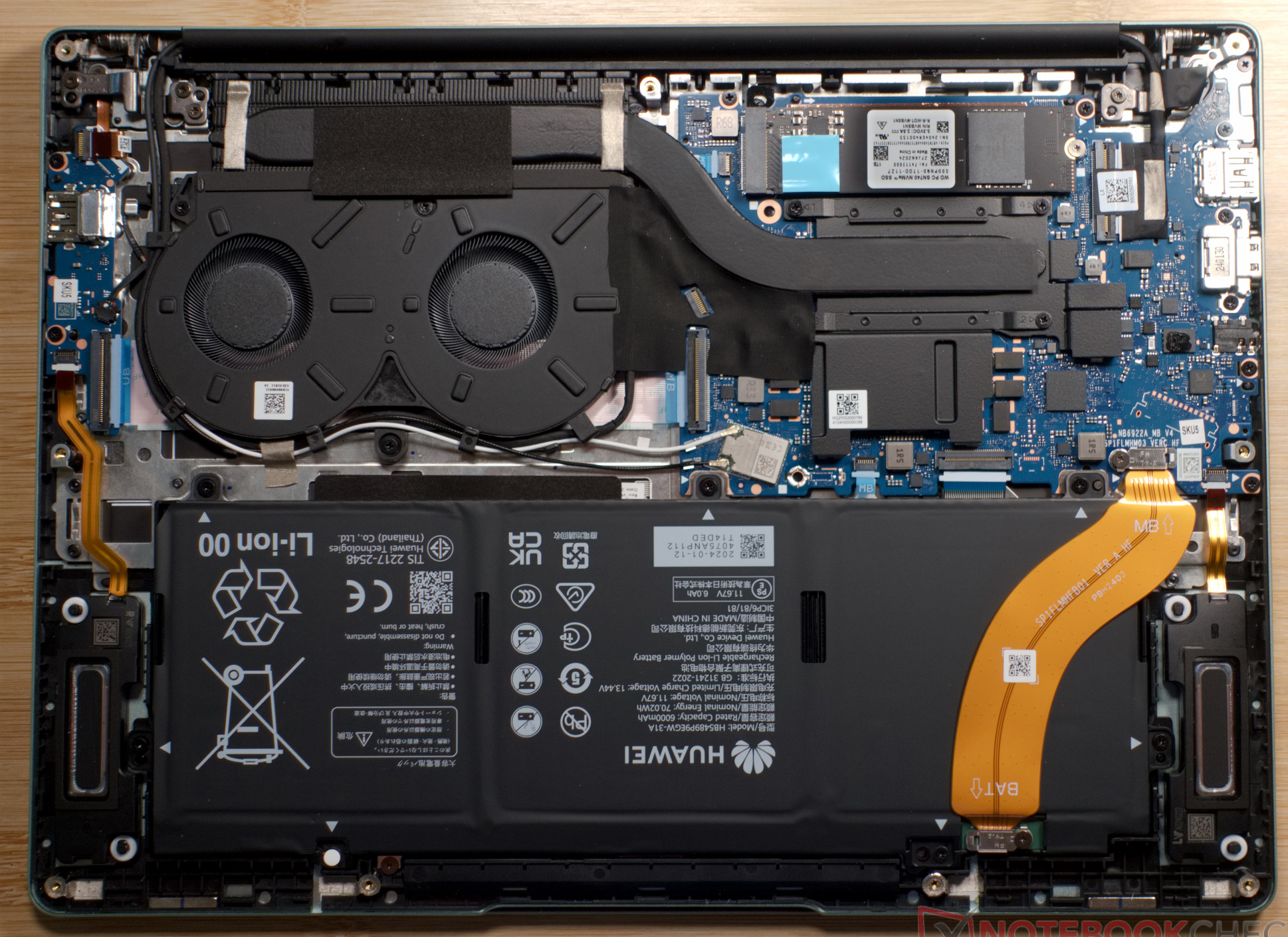 How to replace and fix Huawei MateBook 14 KLVC-WFE9L KLVC-WFH9L KLVL-WFH9 backlit US keyboard (MateBook 14 FLMH-W7611T)